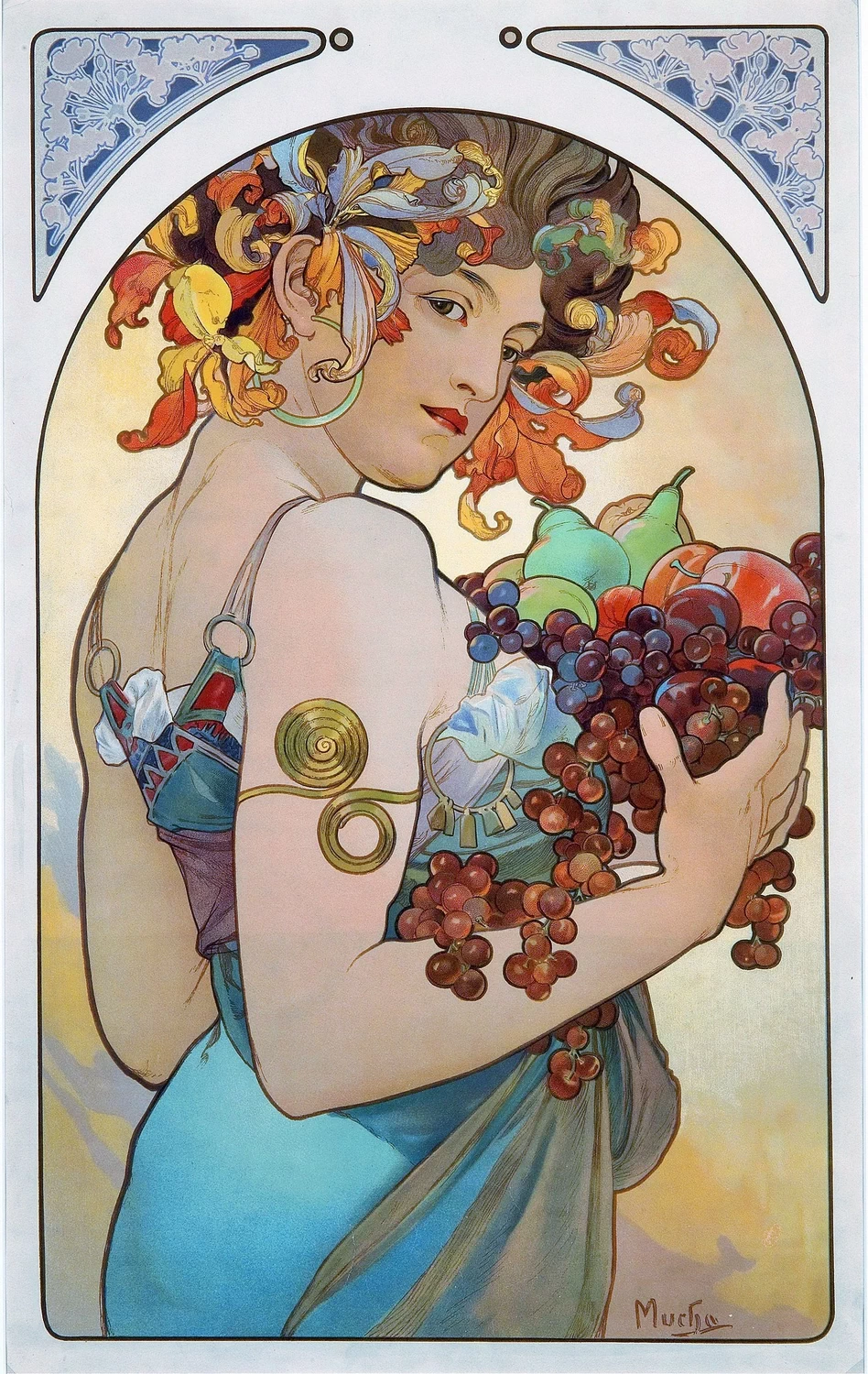 Alfons Mucha - La Frutta